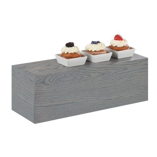 Cal-Mil 166-7-83 Ashwood 20" x 7" x 7"H Gray Wash Oak Wood Display Riser