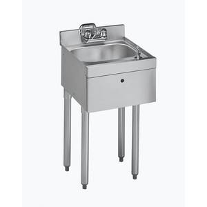 Krowne 18-12DST 12"W Underbar Hand Sink with Soap & Towel Dispenser