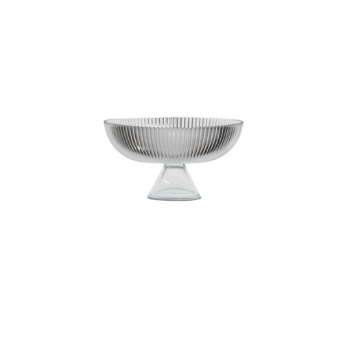 Mikasa Hospitality 1874F-2472-1 Ardacam Clear Glass 41 oz. Footed Bowl - 24 Each