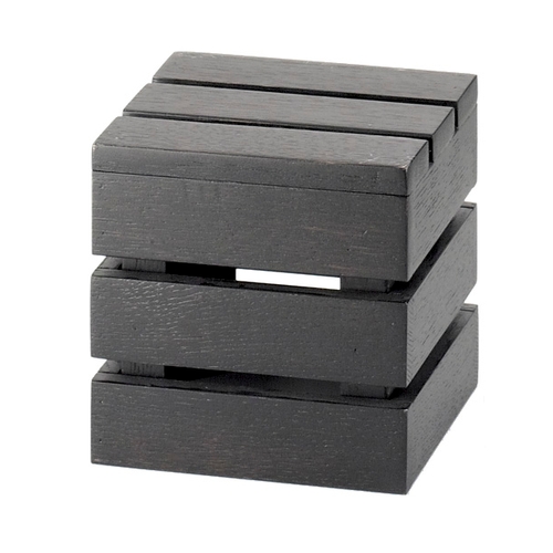 Cal-Mil 1944-6-96 Midnight Bamboo 6" x 6" x 6"H Square Crate Riser