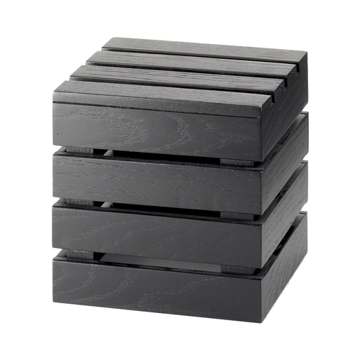 Cal-Mil 1944-9-96 Midnight Bamboo 9" x 9" x 9"H Square Crate Riser