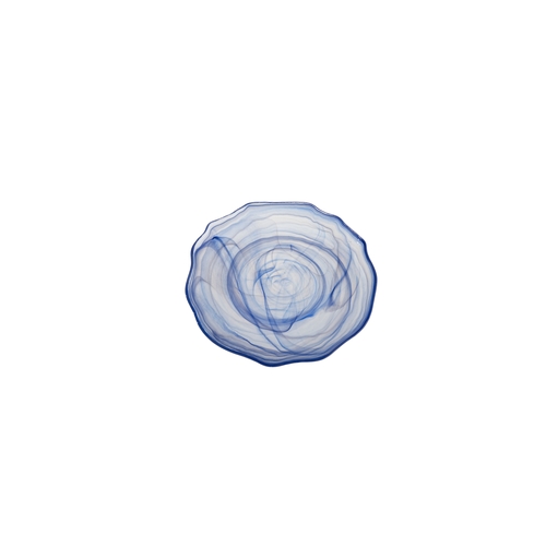 Mikasa Hospitality 1967-64 Ardacam Blue & White Glass 8.3" Dia. Plate - 2 Doz