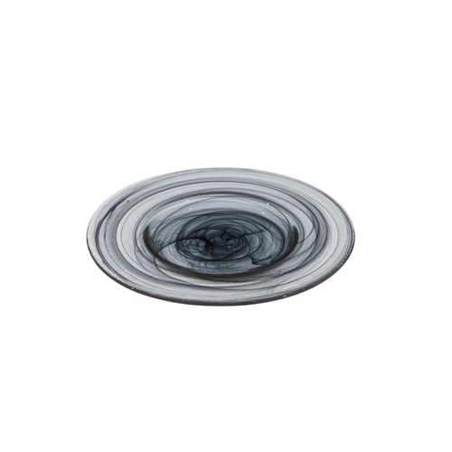 Mikasa Hospitality 1975-43 Ardacam Black Glass 8.3" Dia. Plate - 2 Doz