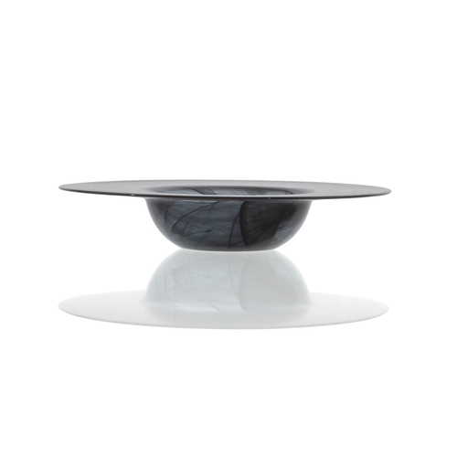 Mikasa Hospitality 1984-43 Ardacam Black Glass 25 oz. Plate - 4 Each