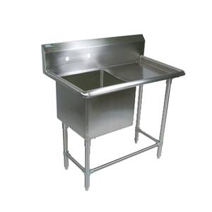 John Boos 1PB18244-1D30R 1 Compartment 18" x 24" Stainless Steel Pro-Bowl Sink