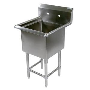 John Boos 1PB18244 1 Compartment 18" x 24" Stainless Steel Pro-Bowl Sink