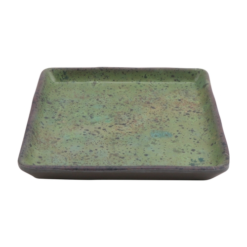 GET 20030-SP Chefoward Spruce Melamine 4" x 4" Square Plate - 2 Doz