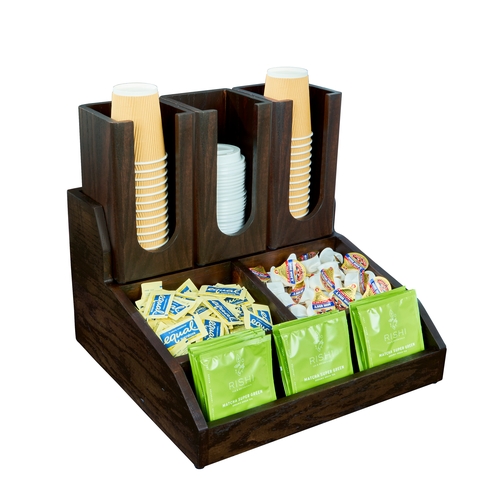 Cal-Mil 2019-112 Heritage 14.5" x 15" (3) Section Condiment Organizer