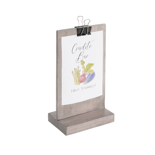 Cal-Mil 2036-46-110 Aspen 2.5" x 4.5" Signholder Clip - 6 Each