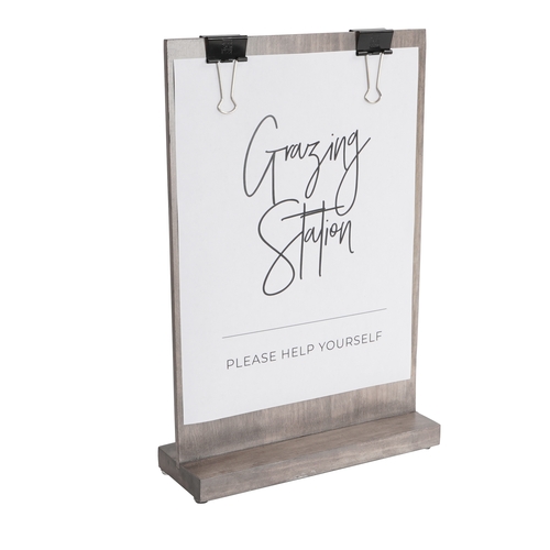 Cal-Mil 2036-811-110 Aspen 2.5" x 9.25" Signholder Clip - 6 Each