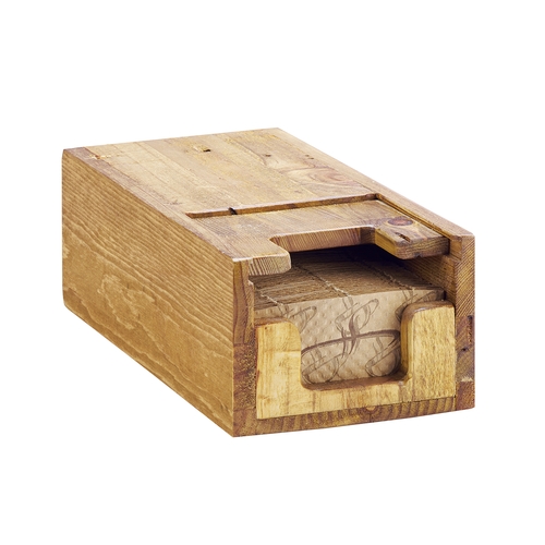 Cal-Mil 2050-99 Madera 6.25" x 12.25" Rustic Pine Coffee Sleeve Dispenser