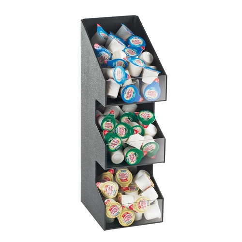 Cal-Mil 2053 Classic 5.25"x 6.75"Clear Acrylic 3-Tier Condiment Organizer