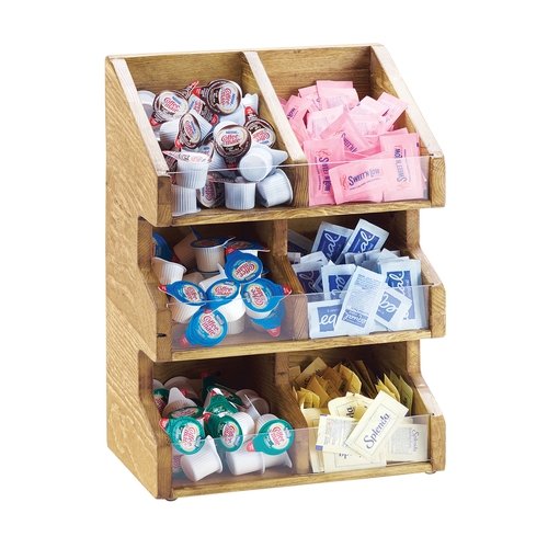 Cal-Mil 2054-99 Madera 11" x 7" Rustic Pine 3-Tier Condiment Organizer