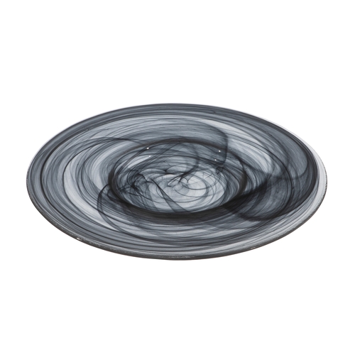 Mikasa Hospitality 2061-43 Ardacam Black Glass 13" Dia. Plate - 1 Doz
