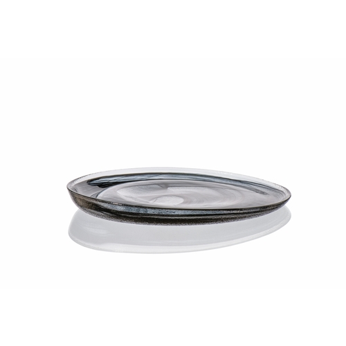Mikasa Hospitality 2086-43 Ardacam Black Glass 10.8" Plate - 18 Each