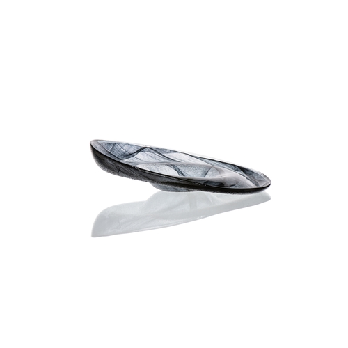Mikasa Hospitality 2096-43 Ardacam Black Glass 8.3" Tilt Deep Plate - 2 Doz