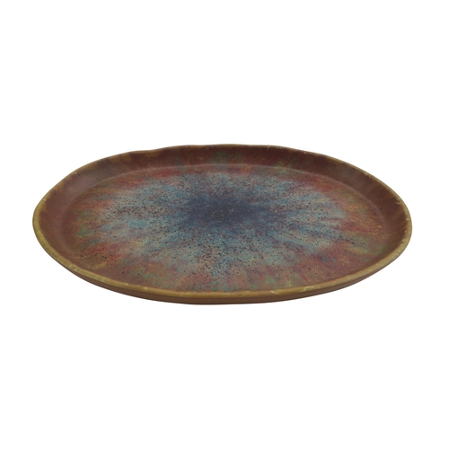 GET 21142-CAI Cheforward Clay Azul Iris Melamine 12" x 7.8" Plate - 1 Doz