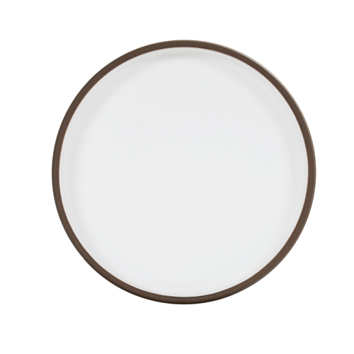Cal-Mil 22017-6-89 Hudson 6" Dia. x 1.5"H Ivory Melamine Plate - 6 Each