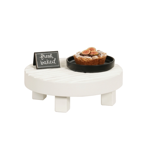Cal-Mil 22022-15 Monterey 12" Dia. x 4"H White Wood Display Riser