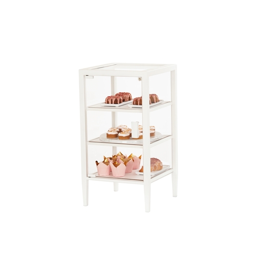 Cal-Mil 22023-14-15 Monterey 14" x 14" Clear Acrylic 3-Tier Display Case
