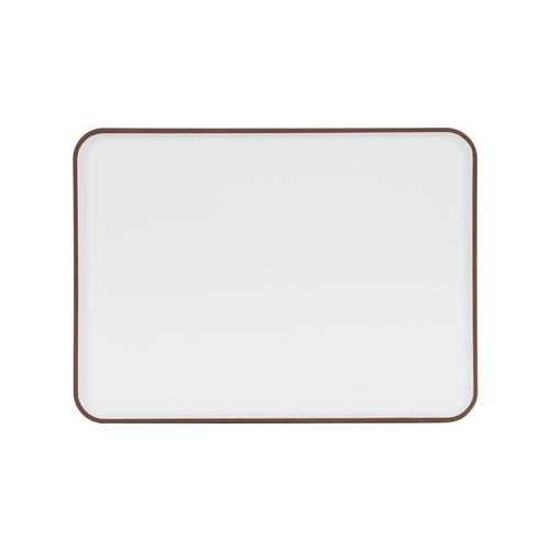 Cal-Mil 22025-13-89 Hudson 13" x 9.5" Ivory Melamine Platter - 6 Each