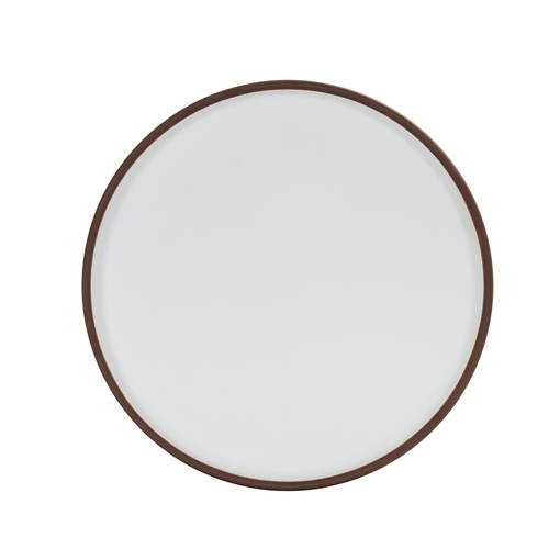 Cal-Mil 22026-8-89 Hudson 8.25" Dia. Ivory Melamine Low Rim Plate - 6 Each