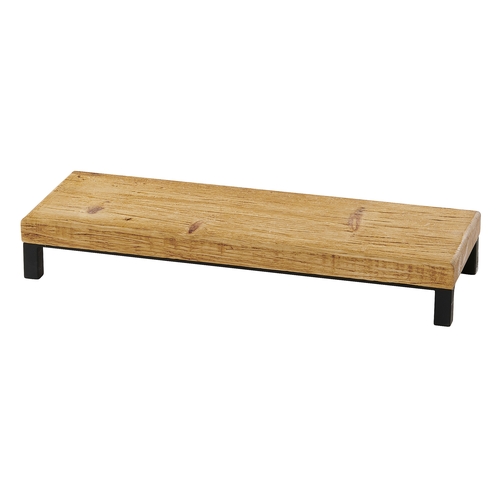 Cal-Mil 22066-3-99 Madera 20" x 7" x 3"H Rustic Pine 1-Tier Display Riser