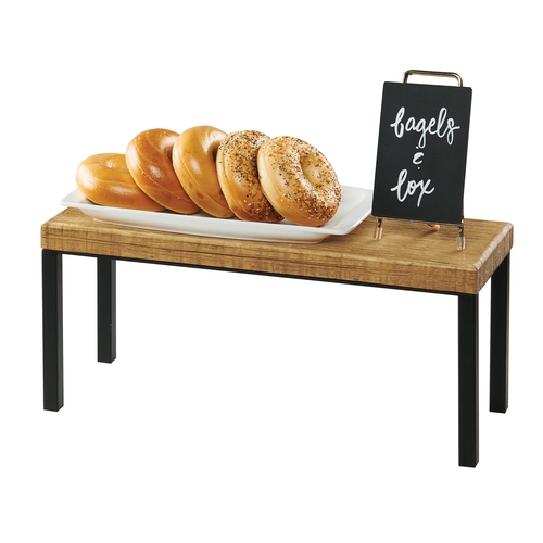 Cal-Mil 22066-9-99 Madera 20" x 7" x 9"H Rustic Pine 1-Tier Display Riser