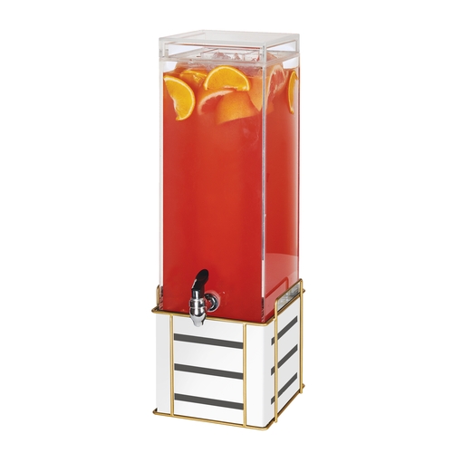 Cal-Mil 22090-3-15 Emprie 8.5" x 10" Clear Acrylic 3 Gallon Beverage Dispenser