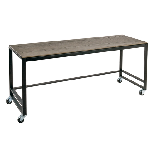 Cal-Mil 22340-72-83 Ashwood 72" x 24" Metal Frame Merchandising Table