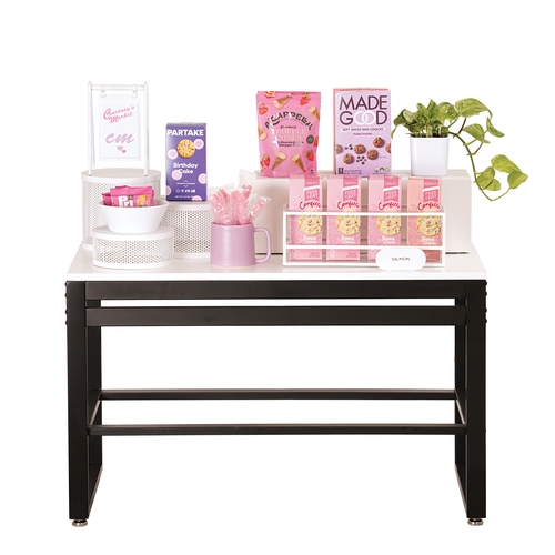 Cal-Mil 22350-38-15 35" x 18" White Nesting Merchandising Display Table