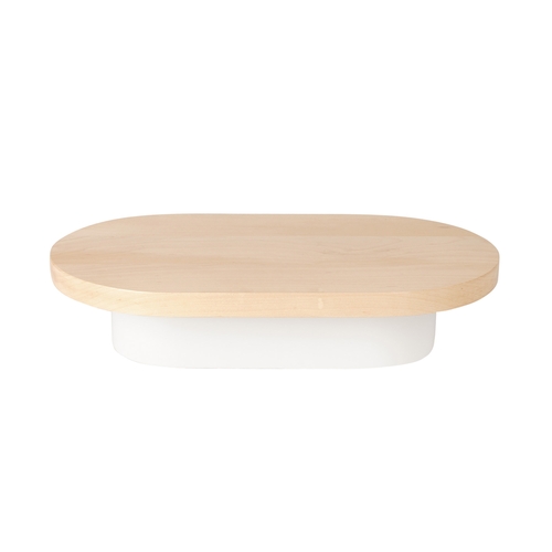 Cal-Mil 22411-3-71 Blonde 18" x 10" Maple Wood Oval Display Riser 