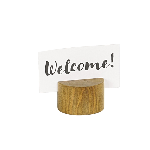 Cal-Mil 22451-99 Madera 2" Dia. x 1.25"H Rustic Pine Sign Holder - 6 Each