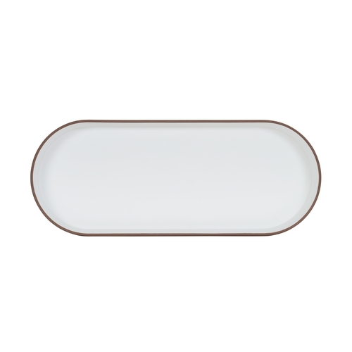 Cal-Mil 22501-208-89 Hudson 20" x 8" Ivory 160 oz. Stoneware Bowl - 6 Each