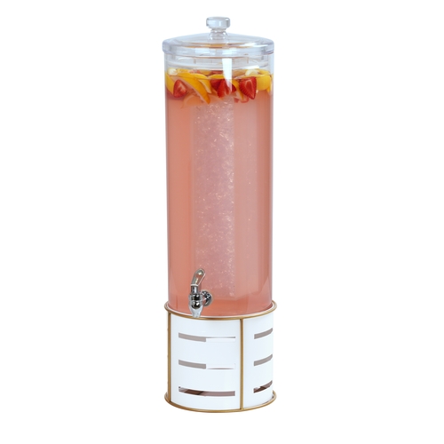 Cal-Mil 22631-3-15 Empire 10.5" Dia. x 24"H White Beverage Dispenser