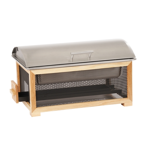 Cal-Mil 22903-115 Camden 23" x 14.75" Natural Oak Chafing Dish Stand