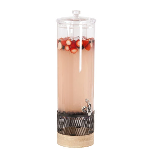 Cal-Mil 22911-3-115 Camden 10.5" Dia. x 24"H Clear 3 Gallon Beverage Dispenser