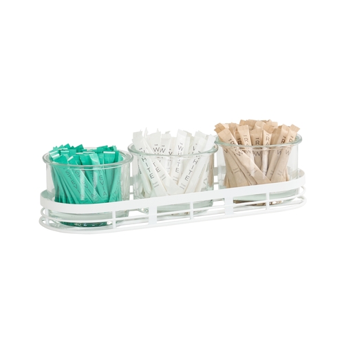 Cal-Mil 22918-5-15 Juno 16.4" x 5.9" Stainless Steel Bar Condiment Holder