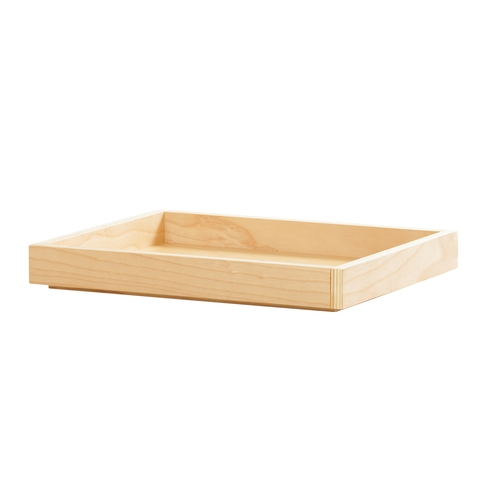 Cal-Mil 23106-10121-93 Logan 10" x 12" x 1.5"H Natural Wood Serving Tray