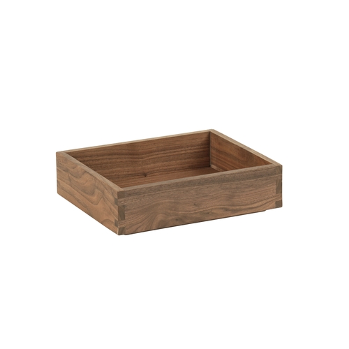 Cal-Mil 23106-10123-78 Sydney 10" x 12" x 3"H Walnut Serving Tray