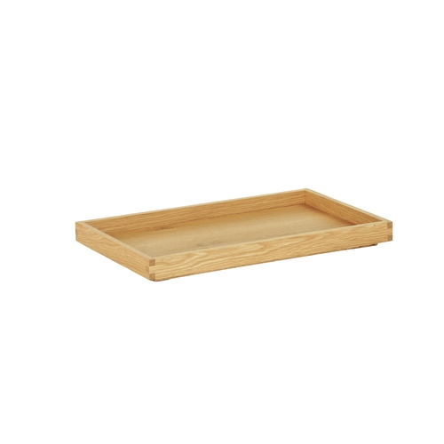 Cal-Mil 23106-12201-21 Sydney 12" x 20" x 1.5" Oak Serving Tray