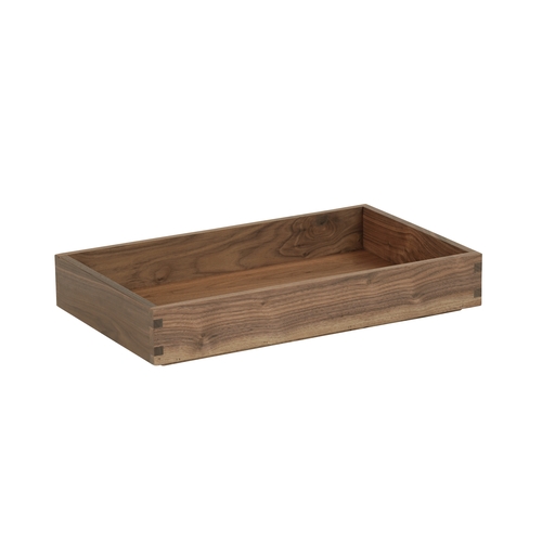 Cal-Mil 23106-12203-78 Sydney 12" x 20" x 3"H Walnut Serving Tray