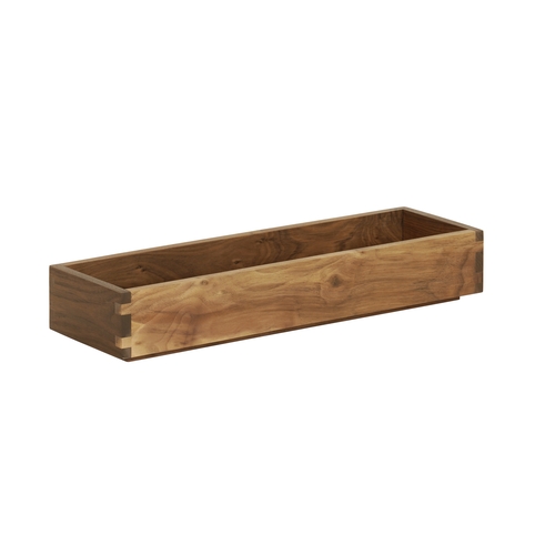 Cal-Mil 23106-2063-78 Sydney 20" x 6" x 3"H Walnut Serving Tray