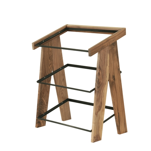 Cal-Mil 23138-3-78 Sydney 13" x 23.25" x 27.75"H Walnut 3-Tier Display Riser
