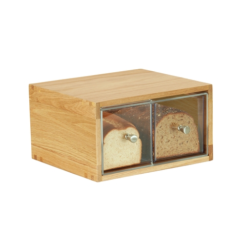 Cal-Mil 23150-2-21 Sydney 13.6" x 13" x 7.1"H Oak Countertop Bread Case