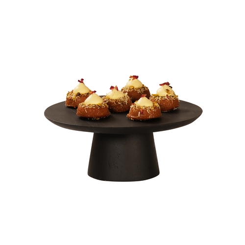Cal-Mil 23151-125-13 Brooklyn 12" Dia. x 5"H Wood Cake Pedestal