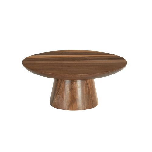Cal-Mil 23151-125-78 Sydney 12" Dia. x 5"H Walnut Cake Pedestal