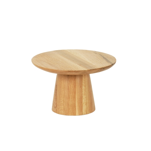 Cal-Mil 23151-127-21 Sydney 12" Dia. x 7.5"H Oak Cake Pedestal