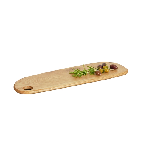 Cal-Mil 23175-186-21 Sydney 18" x 6" Oak Serving Board - 3 Each