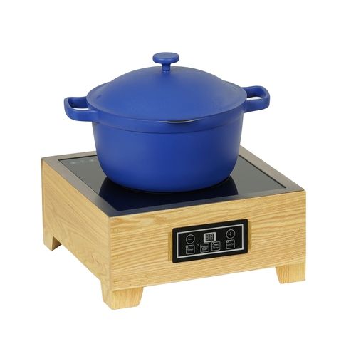 Cal-Mil 23178-21 Sydney 22" x 14" x 13"H Oak Induction Unit